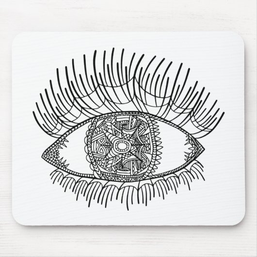 Geïnspireerd oog muismat (Voorkant)