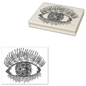 Geïnspireerd oog rubberstempel (Gestempeld)