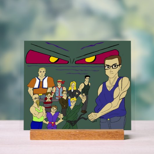 geïnspireerd op animatie voor klasgenoten acryl bord (Neutraal)