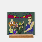 geïnspireerd op animatie voor klasgenoten acryl bord (Voorkant)