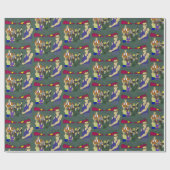 geïnspireerd op animatie voor klasgenoten cadeaupapier (Vlak)