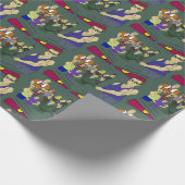 geïnspireerd op animatie voor klasgenoten cadeaupapier (Hoek)