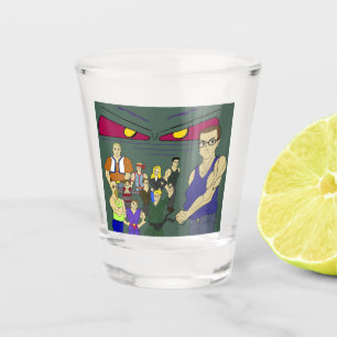 geïnspireerd op animatie voor klasgenoten shot glas