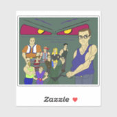 geïnspireerd op animatie voor klasgenoten sticker (Vel)