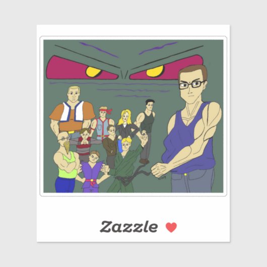 geïnspireerd op animatie voor klasgenoten sticker (Vel)