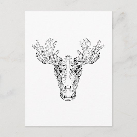 Geïnspireerd op een Elk Briefkaart (Voorkant)