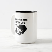 Geïnspireerd op het Frozen Life | Ice Gevist Tweekleurige Koffiemok (Voorkant links)