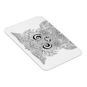 Geïnspireerd owl-portret magneet (Rechterzijde)