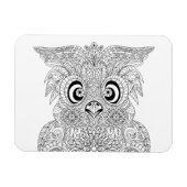 Geïnspireerd owl-portret magneet (Horizontaal)