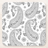 Geïnspireerd paisley-ontwerp kartonnen onderzetters (Voorkant)