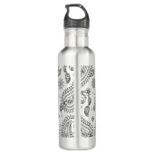 Geïnspireerd paisley-ontwerp waterfles  (Achterkant)