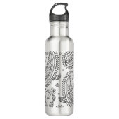 Geïnspireerd paisley-ontwerp waterfles (Voorkant)