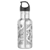 Geïnspireerd paisley-ontwerp waterfles  (Achterkant)