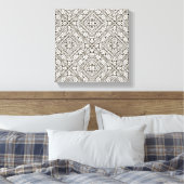 Geïnspireerd patroon 6 canvas afdruk (Insitu (Slaapkamer))