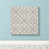 Geïnspireerd patroon 6 canvas afdruk (Insitu (Houten vloer))