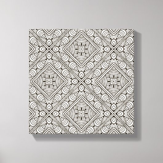 Geïnspireerd patroon 6 canvas afdruk (Voorkant)