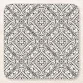 Geïnspireerd patroon kartonnen onderzetters (Voorkant)