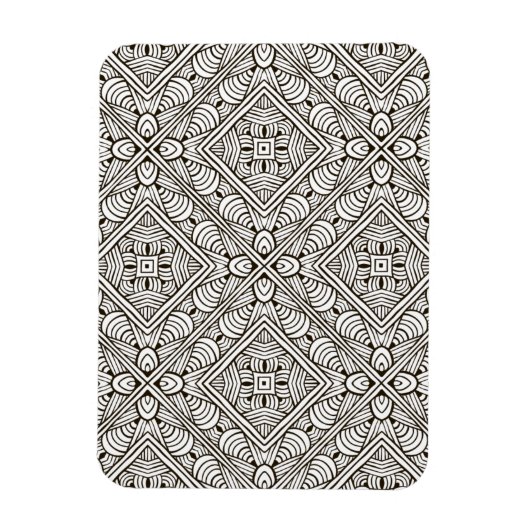 Geïnspireerd patroon magneet (Verticaal)