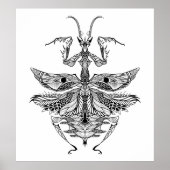 Geïnspireerd Praying Mantis 2 Poster (Voorkant)