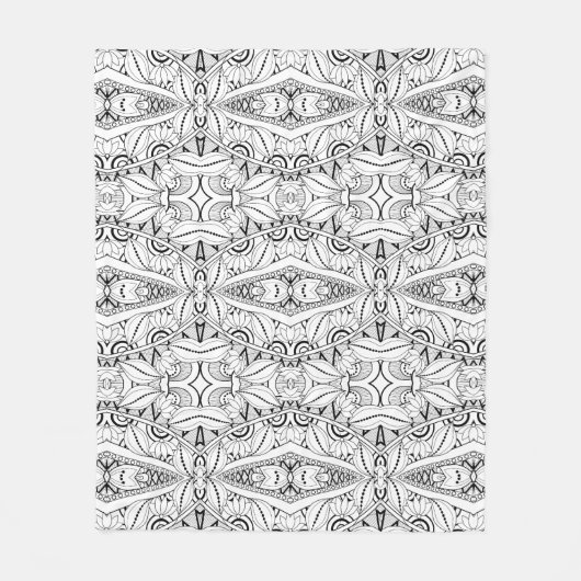 Geïnspireerd proefontwerp fleece deken (Voorkant)