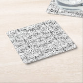 Geïnspireerd proefontwerp kartonnen onderzetters (Schuin)