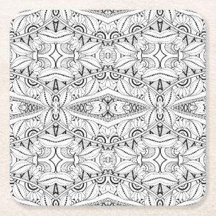 Geïnspireerd proefontwerp kartonnen onderzetters