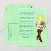 Geïnspireerd Psalm 119:105 Gedicht Kaars Lady Briefkaart (Voorkant / Achterkant)