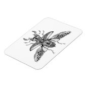 Geïnspireerd Psychedelic Stag-Beetle Magneet (Linkerzijde)