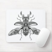 Geïnspireerd Psychedelic Stag-Beetle Muismat (Met muis)