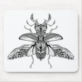 Geïnspireerd Psychedelic Stag-Beetle Muismat (Voorkant)