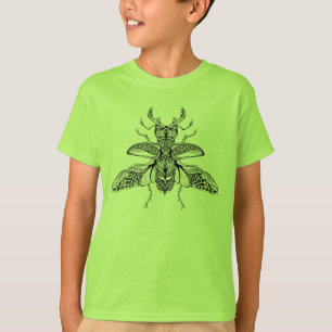 Geïnspireerd Psychedelic Stag-Beetle T-shirt