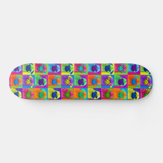 geïnspireerd Pug Skateboard (Horizontaal)