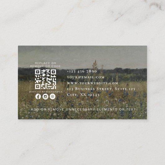  geïnspireerd, qr code Event Planning Visitekaartje (Achterkant)