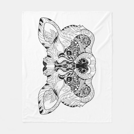 Geïnspireerd raket fleece deken (Voorkant)