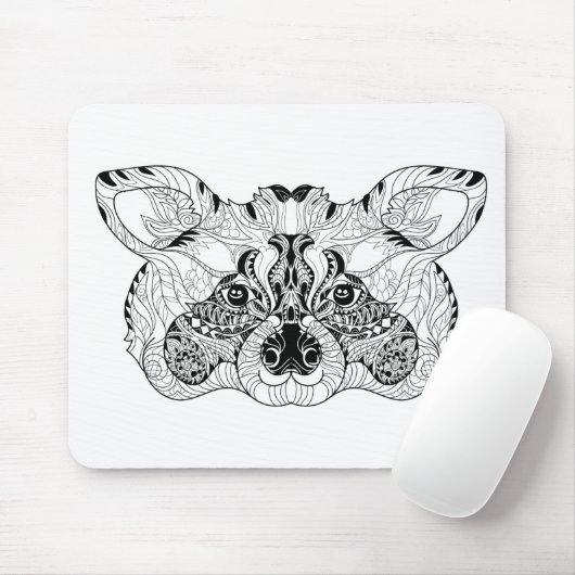 Geïnspireerd raket muismat (Met muis)