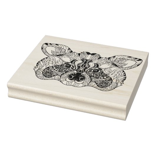 Geïnspireerd raket rubberstempel (Stempel)