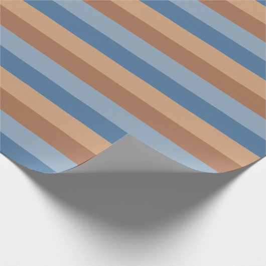  geïnspireerd retro gestreept inpakpapier (Hoek)
