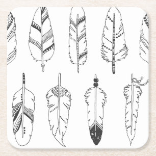 Geïnspireerd retroflectiepatroon kartonnen onderzetters