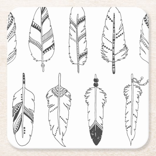 Geïnspireerd retroflectiepatroon kartonnen onderzetters (Voorkant)