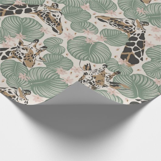  geïnspireerd rond de Girraffe-aarde Cadeaupapier (Hoek)