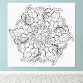 Geïnspireerd rond element 6 canvas afdruk (Insitu (Houten vloer))