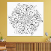 Geïnspireerd rond element 6 canvas afdruk (Insitu (Woonkamer))