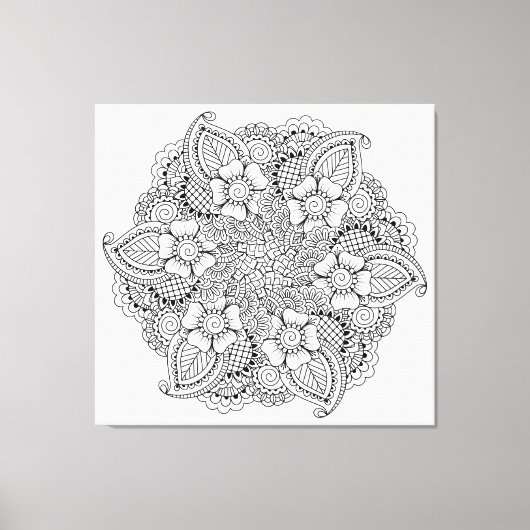 Geïnspireerd rond element 6 canvas afdruk (Voorkant)