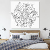 Geïnspireerd rond element 6 canvas afdruk (Insitu (Slaapkamer))