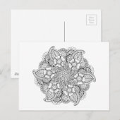 Geïnspireerd rond element briefkaart (Voorkant / Achterkant)