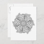 Geïnspireerd rond element briefkaart (Voorkant / Achterkant)