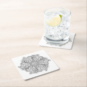 Geïnspireerd rond element kartonnen onderzetters (Insitu)