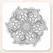 Geïnspireerd rond element kartonnen onderzetters (Voorkant)