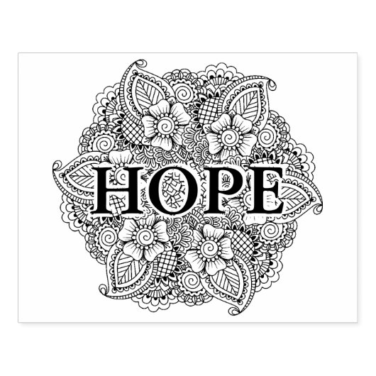 Geïnspireerd rond element rubberstempel (Afrduk)