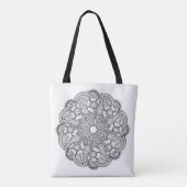 Geïnspireerd rond ontwerp 2 tote bag (Achterkant)